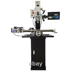 110V 1.7HP Milling Drilling Machine R8 XAxis Power Feed and 3-axis Grating Ruler