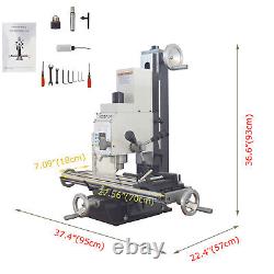 110V 1100W RCOG-25V Brushless Precision Horizontal Milling and Drilling Machine