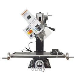 110V Milling Machine Small Home Bench Drill Lathe Drilling and Milling Machine