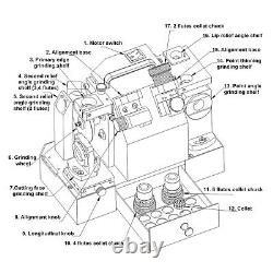 12 Collet Drill&Milling Cutter Grinder Drill? 3-? 14 Mill? 4-? 14 Grinding Machine