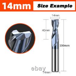 2 Flute End Mill Slot Milling Cutter Nano Coating 1mm-12mm CNC Slotted Drill Bit