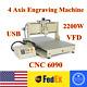 2200w 4 Axis 6090 Cnc Usb Router Carving Drill Engraver Mill Engraving Machine