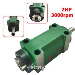 2HP Power Head 1500W Spindle Unit 3000rpm CNC Cutting Milling Drilling Tool New