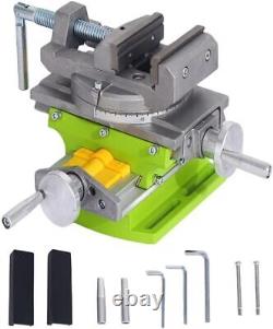 3 Cross Slide Drill Press Vise Horizontal Precision Milling Drilling Machine US