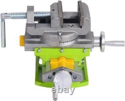 3 Cross Slide Drill Press Vise Horizontal Precision Milling Drilling Machine US