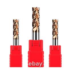 4-Flute End Mill Bits Tungsten Carbide CNC Shank Drill Bits Cutter For Steel
