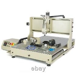 4Axis USB CNC6090 Router Engraver Machine Wood Metal Drill Mill Cutter 1500W USA