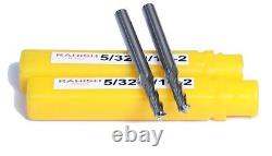 5/32 X 9/16 X 2 Carbide End Mill, 4 Flutes for Drilling set of 4 Pcs Bits USA