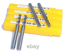 5/32 X 9/16 X 2 Carbide End Mill, 4 Flutes for Drilling set of 4 Pcs Bits USA