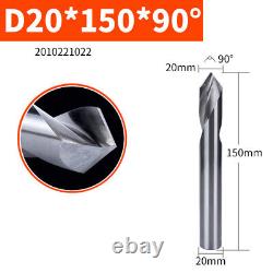 90°Degree Carbide Fixed Point Drill End Mills CNC Router Bits for Aluminium