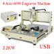Ac110v 4 Axis Cnc 6090 Router 2.2kw Metal Engraver Carving Drill Milling Machine