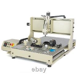 AC110V 4 Axis CNC 6090 Router 2.2KW Metal Engraver Carving Drill Milling Machine