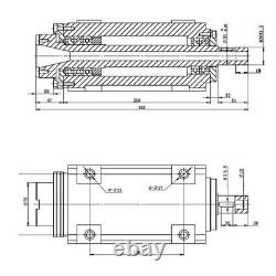 BT40 Spindle Unit Power Drill Milling Head CNC Drilling Power Spindle 3000RPM