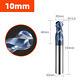 Ball Nose Round End Mill Drill 2-flute Tisin Coating Bit Carbide Milling Cutter