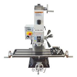 Benchtop Milling Drilling Machine R8 Drill Press Milling Machine 1100W 110V