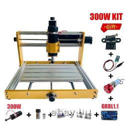 CNC 3018Plus 300/500W Spindle Kit 40/80W Laser Apply Nema17/23 Stepper Set
