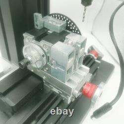 CNN Metal Indexing Milling Machine DIY 6 Axis Drilling Milling Machine 60W Lathe