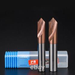 Carbide Drill End Mill CNC Router Bits Milling Cutter Bit 90 Degree 120 Chamfer