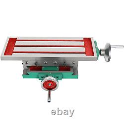 Compound Milling Machine Work Table 4Ways Move Cross Slide Bench Drill Fixture