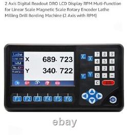 Ditron2 Axis RPM Digital Readout DRO Linear Scale Digital Display Milling Drill