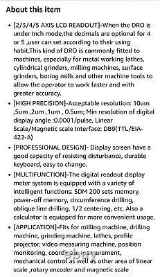 Ditron2 Axis RPM Digital Readout DRO Linear Scale Digital Display Milling Drill