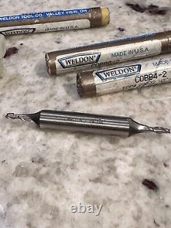 Double End Cobalt Mill Flutes- Unused Free Shipping