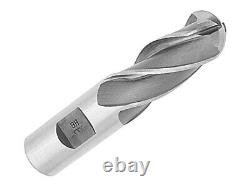Drill America DWCF Series High-Speed Steel End Mill, Polished Finish, 4 Flute
