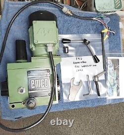 Emco Maximat FB-2 Mill Drill 6 Speed GREEN Gearhead Assembly MT2 115 VAC K24X