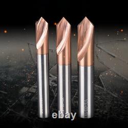 End Mill Carbide Drill CNC Router Bits Milling Cutter Bit 90 Degree 120 Chamfer