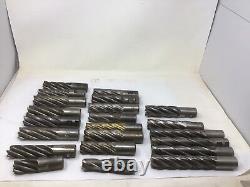 End Mills Various Sizes Niagara Putnam QTY 22, Mill Drill Lathe Cutting