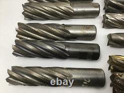 End Mills Various Sizes Niagara Putnam QTY 22, Mill Drill Lathe Cutting