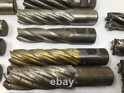 End Mills Various Sizes Niagara Putnam QTY 22, Mill Drill Lathe Cutting