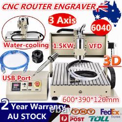 Engraver Mill/Drilling Machine USB Port 3/4 Axis CNC 6040 Router Desktop 1.5KW