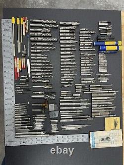 HUGE Machinist Tool Lot Drill Bits Cutting Drilling Tooling End Mill USA