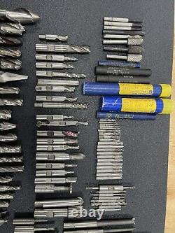 HUGE Machinist Tool Lot Drill Bits Cutting Drilling Tooling End Mill USA