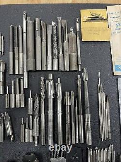 HUGE Machinist Tool Lot Drill Bits Cutting Drilling Tooling End Mill USA