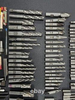 HUGE Machinist Tool Lot Drill Bits Cutting Drilling Tooling End Mill USA