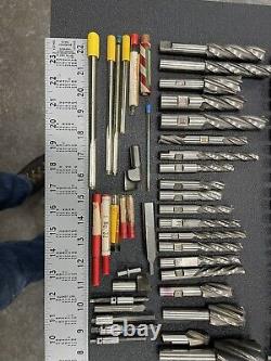 HUGE Machinist Tool Lot Drill Bits Cutting Drilling Tooling End Mill USA