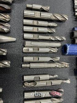 HUGE Machinist Tool Lot Drill Bits Cutting Drilling Tooling End Mill USA