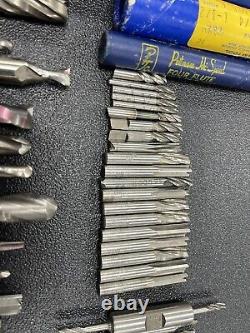 HUGE Machinist Tool Lot Drill Bits Cutting Drilling Tooling End Mill USA