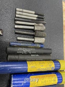 HUGE Machinist Tool Lot Drill Bits Cutting Drilling Tooling End Mill USA