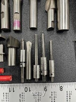 HUGE Machinist Tool Lot Drill Bits Cutting Drilling Tooling End Mill USA