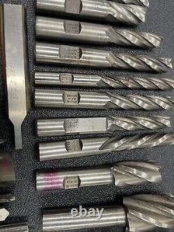 HUGE Machinist Tool Lot Drill Bits Cutting Drilling Tooling End Mill USA