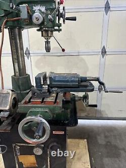 Jet-16 drilling and milling machine Table 9 3/8 x 23 1/2 Drilling Cap 1 1/4