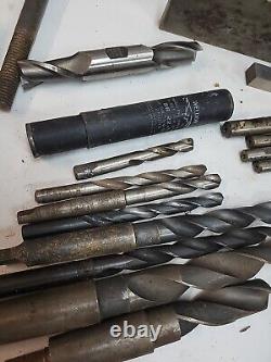 Lot Of Misc Machinist Fun Tooling End Mill Milling Cutter Drill Bits Countersink