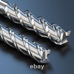 M2-AL HSS Aluminium End Mill 40 Degree Helix 3 Flute Endmill Slot Drill