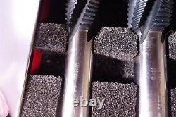 MACHINIST TOOL LATHE MILL Set Very Sharp Roughing End Mills Union Twist Drill