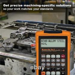 Machinist Calculator Tool CNC Drill Milling Operation Feed & Speed Machine Shop