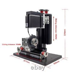 Metal Indexing Milling Machine DIY 6 Axis Drilling Milling Machine 12000rpm 60W