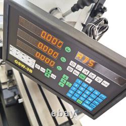 Milling & Drilling Lathe Brushless Precision 3 Axis Grating Ruler Taper R8 110V